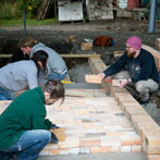 Kigbeare Kiln Project - Bjorn, Rebecca, Joss and Pete